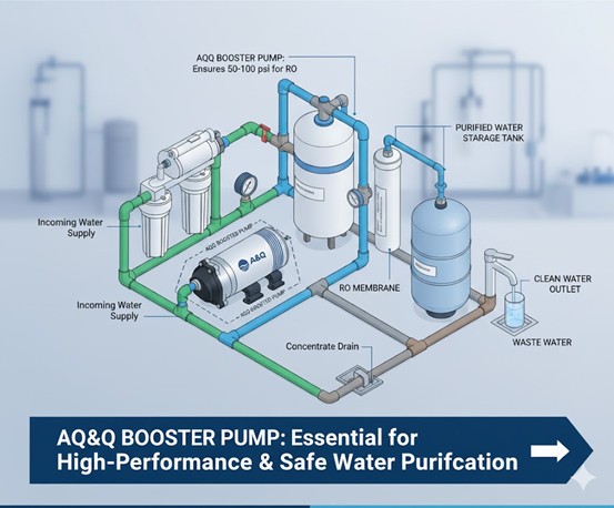 AQ&Q Application des pompes de surpression dans les systèmes de purification de l'eau